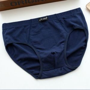 Pure Cotton Triangle Underwear for Men Breathable Sweat Absorbent Large Size Shorts Comfortable Underpants mid Waist Design