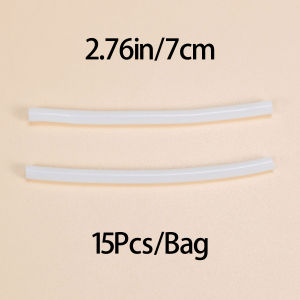 Topranc Fishing Lures Luminous Tube Soft Luminous Silicone Tube for Fishing Sleeves Rig Hook Line Tools 7cm/12cm/16cm