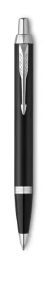 สลักชื่อฟรี!! Parker ปากกาลูกลื่น ปาร์คเกอร์ไอเอ็ม 0.7mm หมึกสีน้ำเงิน IM Mat Black CT / Stainless CT Ballpoint Pen รับประกัน พร้อมส่ง