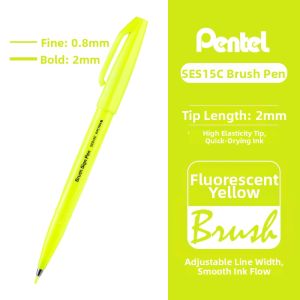 Pentel | Soft Tip Brush Pen Calligraphy Drawing For Beginners