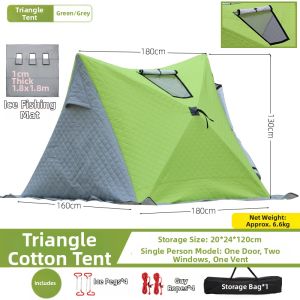 EUSSUE | Insulated Ice Fishing Tent Winter Fishing Shelter