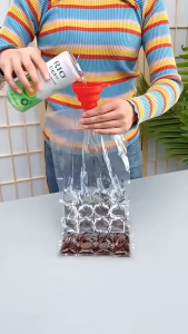 Set 10/50 túi làm đá viên hoa quả kem siro sữa chua - Thông minh tiện lợi an toàn G528-TuiDa