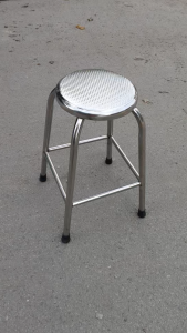 3-(Q9HCM)-Ghế INOX Cao Cấp-Ghế Đốt Nhang- Ghế Thắp Nhang INOX Tròn Cao 59cm Cao Cấp Mặt Nhám - Mã: GN602528N-tr3-