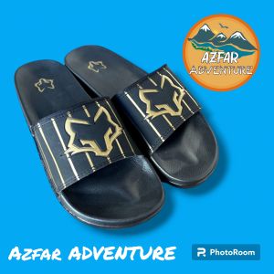 Sandal Selop Pria Wanita Black Gold