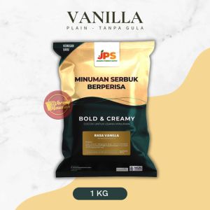 Serbuk Minuman 1 kg Rasa Vanilla Original - PLAIN Tanpa Gula - JPS Powder Bubuk Instant