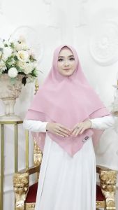 MUTIARA CAHAYA KERUDUNG - JILBAB KHIMAR SYARI PINGUIN 2 LAYER POLOS BAHAN CERUTI BABYDOLL PED SOFT UKURAN XL WARNA TERLENGKAP