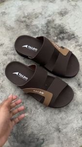 Sandal Pria Kulit Selop Alpha Coklat CK 003
