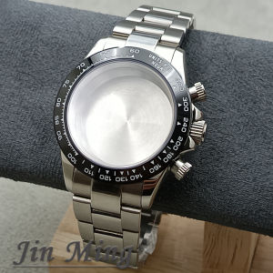 High Quality 40mm Suitable For VK63 VK63A Movement Sapphire Crystal Watch Accessories 904L Stainless Steel Waterproof WatchStrap