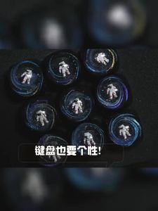 LOBO Tùy Chỉnh Phi Hành Gia Nhựa Keycaps Cho Bàn Phím Cơ Artisan PC Gamer DIY Trang Trí Mũ Phím Quà Tặng
