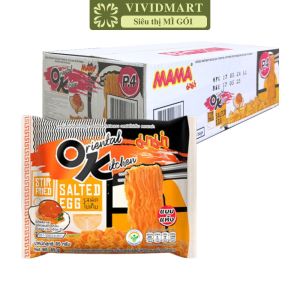 [THÙNG 24 GÓI] - MAMA OK - Mì xào Mama OK 2 vị: Trứng Muối Tomyum Chua Cay Mì xào ăn liền Thái Lan Mì Mama OK ăn liền Thái Lan (85g/gói)