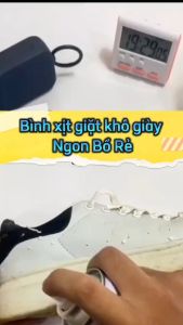 Chai Xịt Vệ Sinh Giày Sneaker Bọt Tuyết Giặt Khô Siêu Tốc Bảo Vệ Giày Không Bị Ố Vàng Phai Màu Dung Tích 300ml