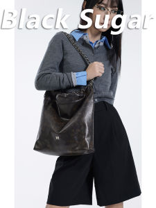 BlackSugar Retro Cool Chain Trash Bag Small Design Single Shoulder Bag Slant Crossbody Bag for Youth Casual Original Design