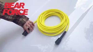 BEAR FORCE | Ống Rửa Áp Lực Siêu Linh Hoạt 2900 PSI Chống Xoắn Nối Dài 1/4 Inch Cho Rửa Xe Đầu Phun Hợp Kim M22-pin 14/15 Súng Phun Nước