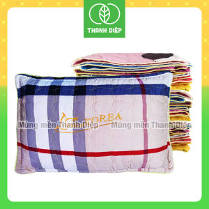 (NHIỀU MẪU) Áo gối 30x50cm chần gòn có khóa mềm mại - Mùng mền Thanh Diệp