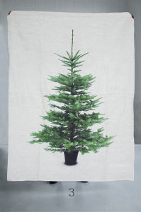 1pc Winter Christmas Tree Decoration Wall Hanging Christmas Decoration Holiday Tapestry Christmas Tree Mural Banner