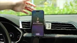 2-in-1 Magnetic Car Phone Holder Semiconductor Cooling Qi2 25W Wireless Charger Auto Induction RGB Light Universal Phone Mount