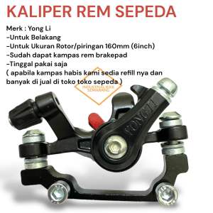 (( REM Y0NGL1 )) KALIPER REM CAKRAM SEPEDA CALIPER DISCBRAKE DISC BRAKE FRONT REAR DEPAN BELAKANG MEKANIK