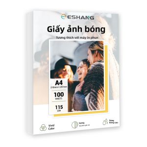 100 Tờ A4 Giấy In Ảnh Bóng 115gsm Giấy In Phun Một Mặt Chất Lượng Cao Cấp Cho Gia Đình Hoặc Văn Phòng