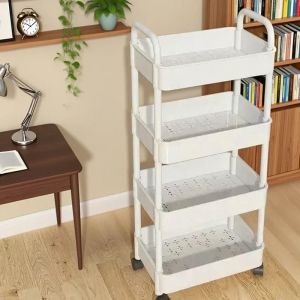 Household Cart Floor Storage Rack// Multi-Functional Kitchen/ Storage Cart Movable Storage With Wheels Multi-Scene Application..