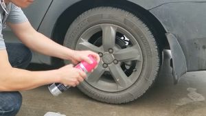 Bình xịt vệ sinh mâm xe Lazang & bố thắng chính hãng Flamingo F014 - Nhập khẩu Mỹ Công nghệ mới