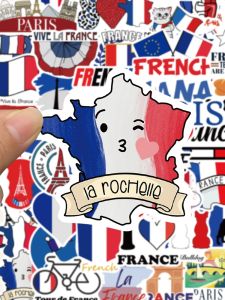 French Language Decorative Stickers Notebook Computer Mobile Phone Case iPad Water Cup Decoration Cross-Border Decals