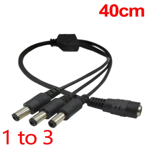 DC 5.5×2.1mm 1 to 2/3/4/5/6/8 Power Cord Flame-Retardant PVC Material for LED Strips CCTV TV Boxes Hard Drives Game Consoles.
