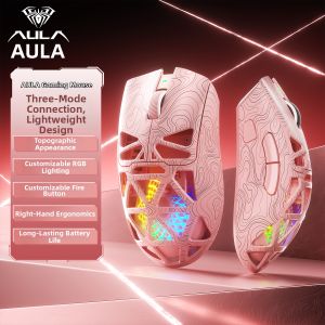 AULA | Hollow Lightweight Tri-Mode Gaming Mouse Wireless Right-handed