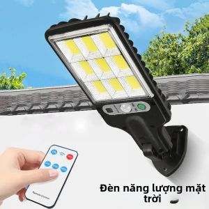 Đèn Tường LED Có Cảm Biến Chuyển Động Đèn Năng Lượng Mặt Trời Ngoài Trời Chống Nước 3 Chế Độ Cho Lối Đi Sân Hiên Cửa Nhà Để Xe An Ninh Sân Vườn Đường Phố