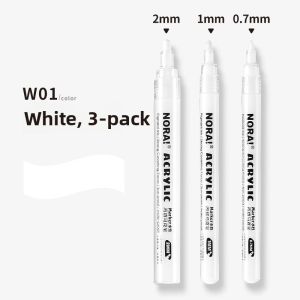 Nora | White Acrylic Marker Highlighter Art Pen