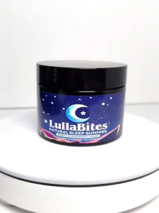 LullaBites natural sleep gummies with sweet strawberry flavor 60 pills without melatonin improve sleep difficulties insomnia poor sleep quality - take 1 pill before bedtime