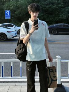 ZHUOCAN | Áo Thun Deconstructed Patchwork Cleanfit T-shirt Tay Ngắn