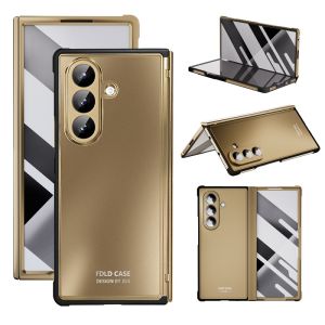 Hih-end Plating Glossy Hinge &Screen Flim Integrated Full-protect Case For Samsung Galaxy Z Fold 8 Ultra 7 5G Shockproof Cover