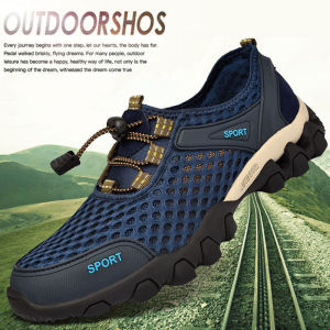 Clara. Hiking shoes Men Wading Running Camping Mountaineering Shoes Amphibious Breathable Wear Resistant Antiskid #M282 (Standard Size) NO SHOE BOX