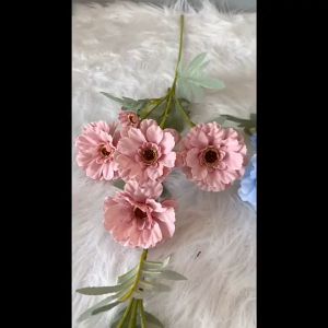 (6FLOWERS) MARY DAISY ARTIFICIAL Fake Flower Bouquet Plant Living Room Home Decor Decoration Bunga Hiasan Rumah Hantaran