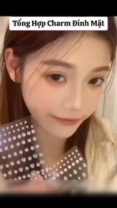 Tấm Charm Đá Đính Mặt 3D Tự Dính Hỗ Trợ Trang Điểm Makeup Nail Blink Blinkchấm móng tay kim cương sáng bóng Blink Blink