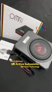 Audio kereta OMNI BEYOND V8 8" 500W Underseat Active Subwoofer 8 Inch Super Slim Woofer Car Audio Kereta 低音炮