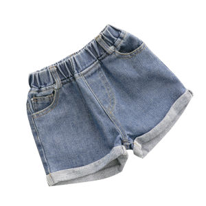 Girls Summer Cotton Denim Loose Casual Shorts Outerwear Childrens Clothing Pure Cotton Breathable Hot Pants Korean Style