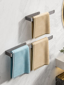 Móc Khăn Phòng Tắm Bằng Hợp Kim Nhôm Không Cần Khoan Không Gian Nhỏ Kích Thước Nhỏ Kiểu Dáng Đơn Giản Giá Đỡ Khăn Ngắn