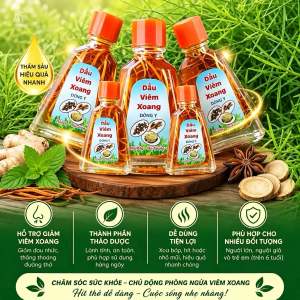 Combo 10 chai Dầu Viêm Xoang Đông Y 7ml - Hỗ trợ giảm viêm xoang thành phần thảo dược dễ dùng tiện lợi phù hợp cho nhiều loại viêm xoang.