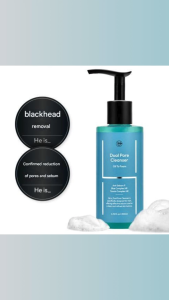 He is  Dual Pore Cleanser Mens Pore & Blackhead Removal 200ml
