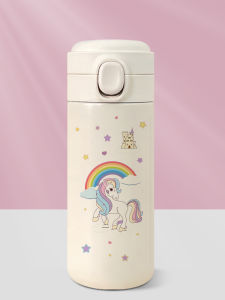 Cốc Nước Bằng Thép Không Gỉ Unicorno Cho Nữ Học Sinh Dễ Thương Cốc Nước Giữ Nhiệt Cốc Nước Thẳng Cho Phụ Nữ Cốc Nước Cho Trẻ Em Cốc Nước Giữ Nhiệt