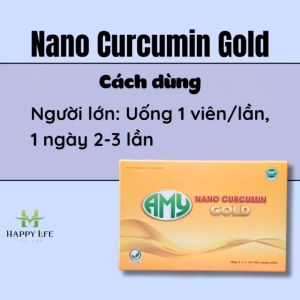Nano Curcumin Gold giúp bảo vệ niêm mạc dạ dày hỗ trợ giảm nguy cơ viêm loét dạ dày tá tràng 30v - Green Pharma 4U