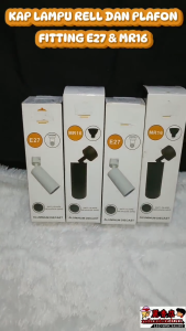 KAP RELL PLAFON fitting E27 MR16 aluminium aluminium TABUNG HEXAGON GRD JARING SEGI 6 anti silau