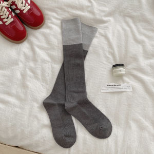 Thickened High-Tube Socks Womens Autumn Winter Warmth Slimming Long Tube Socks Over-Knee Home Comfortable Breathable Socks