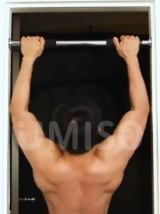 UMISO Adjustable Pull Up Bar Indoor Pull-Up Push-Up Workout Gym 64-100CM Door Frame Pull Up Bar