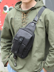 WANYE | Mens Leather Chest Sling Bag