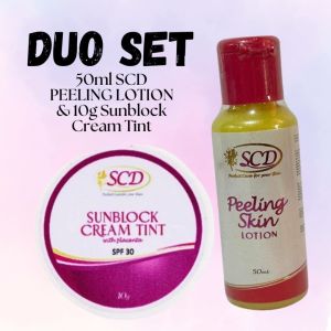 SCD Peeling Lotion +10g Sunblock Cream Tinted