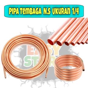 Pipa Tembaga Merek N.S ukuran  1/4" (6mm) Pipa Coil / Pipa Kapiller / Pipa Tembaga Ac Kulkas