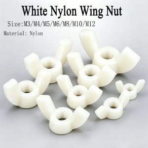 Nylon Butterfly Nuts Plastic Wing Nut Hand Tighten Nut Plastic Ingot Cap Nut M3 M4 M5 M6 M8 M10 M12