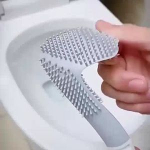 Sikat Wc Silikon Pembersih Kamar Mandi Toilet Fleksibel Bentuk Gagang Golf Toilet Brush Cleaner